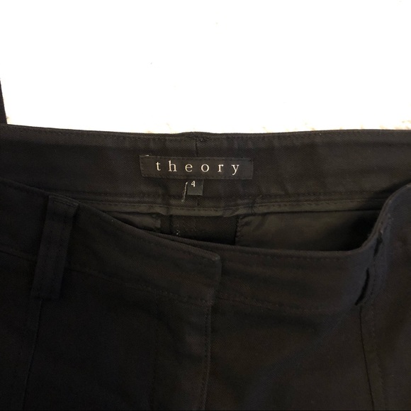 Theory Ankle Zip Skinny Pant Black - Picture 6 of 8